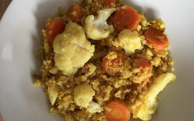 Poêlée chou-fleur quinoa au curry